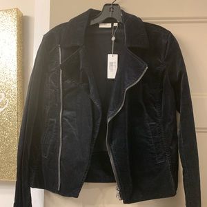 AG  Adriano Goldschmied velvet moto jacket